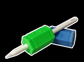 Neogrips verde azul apple pencil neogrips GIF