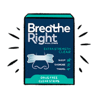 BreatheRightNasalStrips travel workout sleep exercise Sticker
