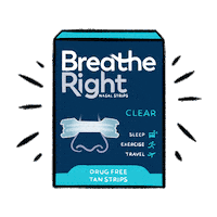 BreatheRightNasalStrips travel workout sleep exercise Sticker