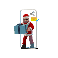 Santa Baby Christmas Sticker by PRIO