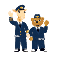 lollobernie pilot spies ving tjäreborg Sticker
