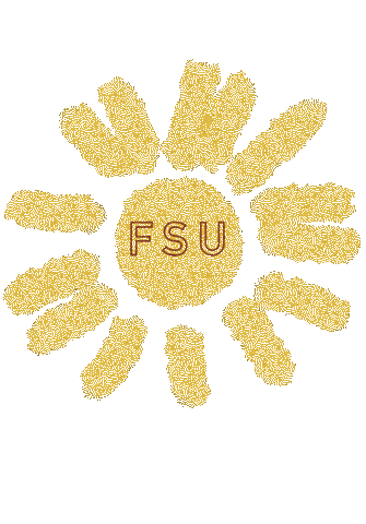 Sun Gold Sticker by Florida State University