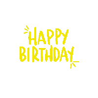 jashywrites happy birthday typography happy birthday Sticker