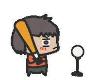 Baseball Sticker by yomoyeah