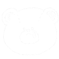 くま Shiro Sticker