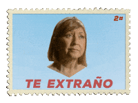 Te Extrano Stamps Sticker