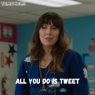 cannon tweet GIF by Teachers on TV Land