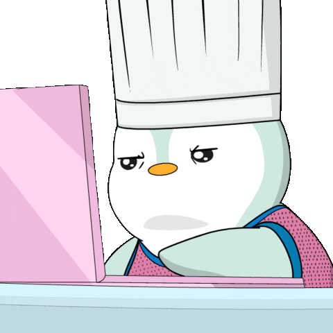 News Working Sticker by Pudgy Penguins