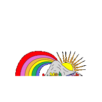 Rainbow Love Sticker by Ephemera