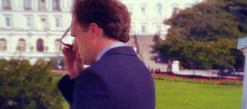 the west wing queue GIF