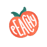 Fruit Peach Sticker by Milli-Jane