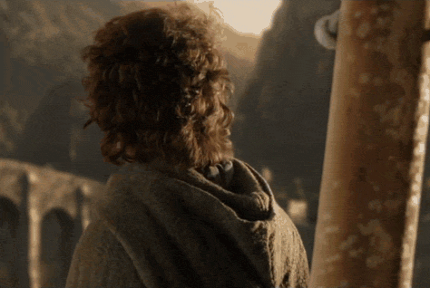 stare smile GIF