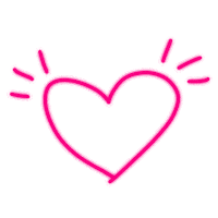 neon love Sticker