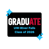 Graduate Falcons Sticker by UW-River Falls