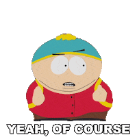 Cartman Of Course Sticker by South Park