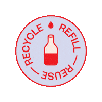Recycle Refill Sticker by Dr. Dri's