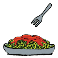pasta spaghetti Sticker by Inspiralized