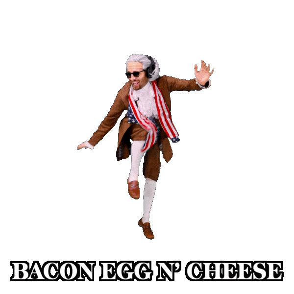 Breakfast Sandwich Dancing Sticker