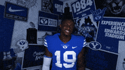 Cant Hear You Byu Football GIF by BYU Cougars