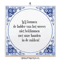 Spreuk Succes Sticker by Tegelspreuken.nl