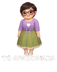 artesdimaria_ofc love girl amei amigurumi Sticker