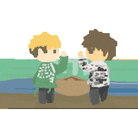Pixel Love Sticker