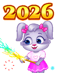 Happy New Year Party Sticker by Lucas and Friends by RV AppStudios