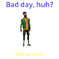 Lose Bad Day Sticker by Bowling Clash: New Legends