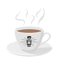 Hot Coffee Sticker by buddhabeanscoffee
