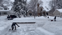 Foot of Snowfall Blankets Minnesota's Twin Cities