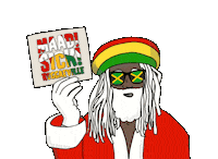 Santa Claus Christmas Sticker by Reggaeville.com