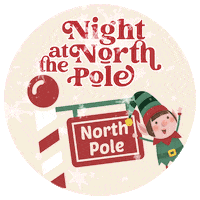 North Pole Christmas Sticker by Green Valley Community Church