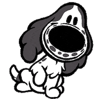 Dog Wink Sticker by Woezel & Pip