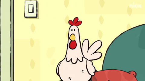 Eyes Chicken GIF by Nickelodeon