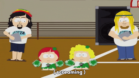 cheerleaders hippies GIF by South Park 