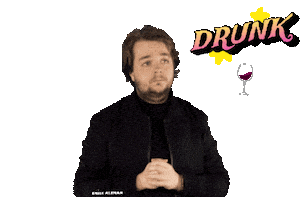 Drunk Wine Sticker
