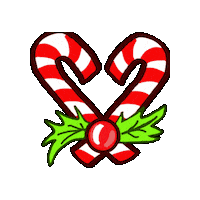 Candy Canes Peppermint Sticker