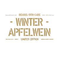 Typography Apfelwein Sticker by Bembel-With-Care