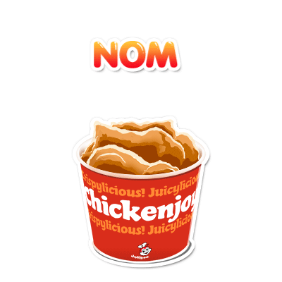 hungry sticker by Jollibee