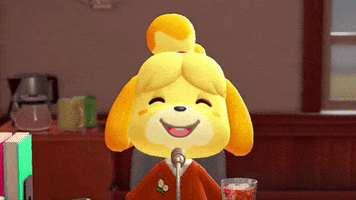 Amalgia happy smiling nintendo animal crossing GIF