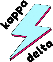 KappaDeltaAlbionCollege sorority kd lightning bolt greek life Sticker