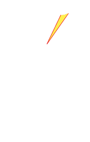 Lightning Bolt Storm Sticker by Robert Lund