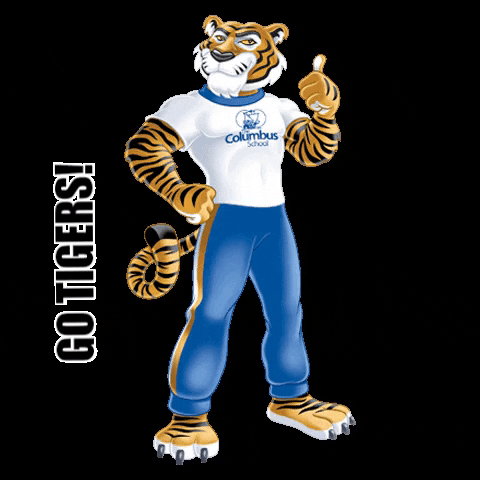 TCS go tigers tcs the columbus school GIF