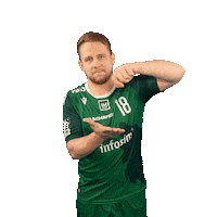 RimparerWoelfe handball wolf jubel 18 Sticker