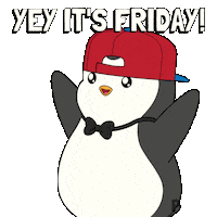 Happy Lets Go Sticker by Pudgy Penguins