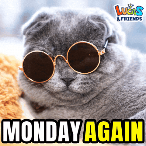 Bored I Hate Mondays GIF by Lucas and Friends by RV AppStudios