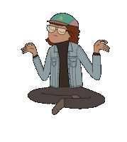 Vibes Pray Sticker by Mindblowon Universe