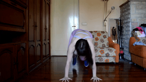 Monakraljica giphygifmaker kick thru GIF