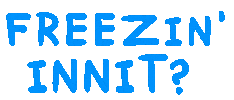 Freezing The Weather Sticker