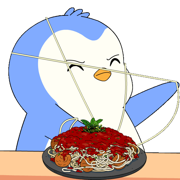 Hungry Italian Sticker by Pudgy Penguins